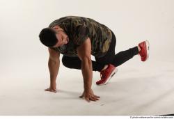 Man Adult Muscular Moving poses Sportswear Latino Dance